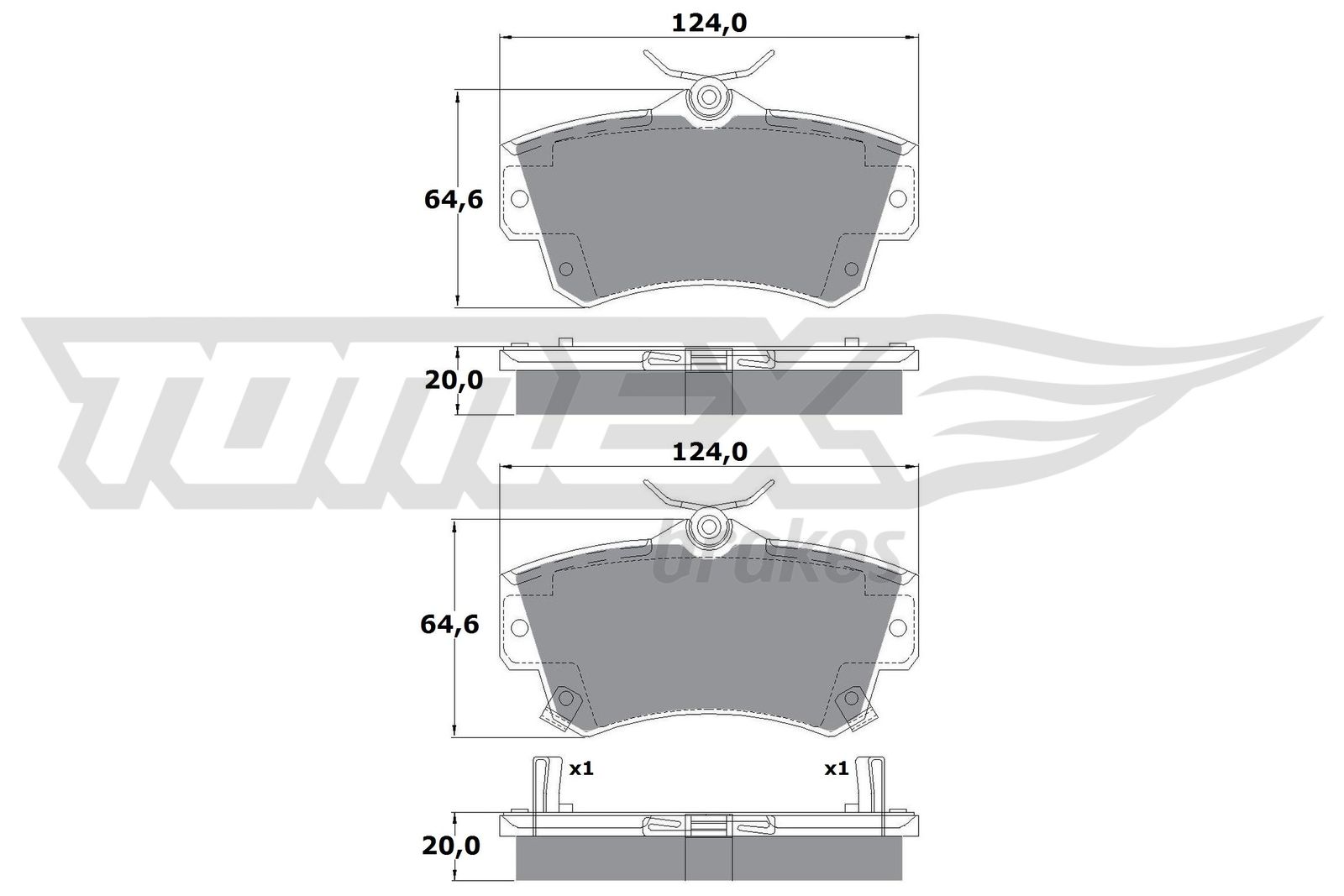 TOMEX Brakes TX 14-97 Sada...